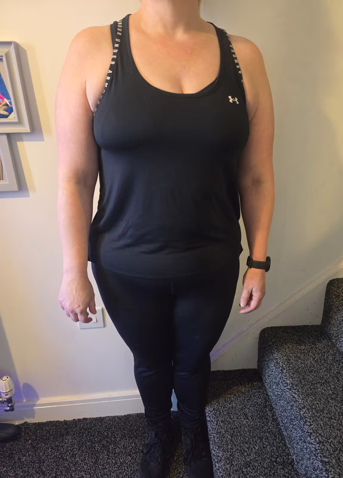 A client's after photo having taken personal training sessions.